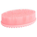 DNC Exfoliating Silicone Body Scrubber Shower Bath Body Brush Easy to Clean, Lathers Well, Eco Friendly (Pink) - color: Pink