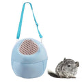 Hypeety Pet Carrier Bag Breathable Portable Travel Backpack for Guinea Pig | Breathable mesh pouch, hands-free sling outgoing bag, secure zipper, for hedgehog/hamsters/sugar glider/chinchilla, blue - color: Blue