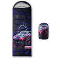 AILONEN Cartoon Car Sleeping Bags,Lightweight & Waterproof,3 Season Warm & Cool Weather,Cute Stars Printed Vehicles Transportation Sleeping Bags for Boys,Kids,Adults Travelling,Outdoors - color: C15