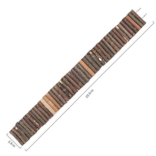 Niteangel Hamster Suspension Bridge Toy: 25.6" x 2.8" Flexible & Bendable | Enhances Coordination & Balance Long Climbing Wooden Ladder for Hamsters Mice Gerbils Sugar Glider Rat and Other Small Animal - size: 25.6L x 2.8W