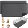 2PCS Extra Large Rabbit Cage Liner, 78.15 X 39.37in Guinea Pig Cage Liners | Washable Bunny Carpet, Leakproof Anti-Slip Absorbent Pee Pads Bunny Mat, Reusable Rabbit Cage Mat for Small Animals - size: 2PCS