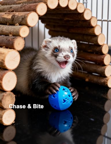 10-Pack Ferret Bell Ball Toys, Non-Toxic PP, Hollow Chew Play | Smooth Edges, Chew-Resistant Build, Boredom Reduction