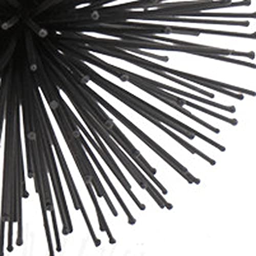 Modern Day Accents 5367 Erizo Urchin Small Black Sphere, 6" D - color: Black, size: Small