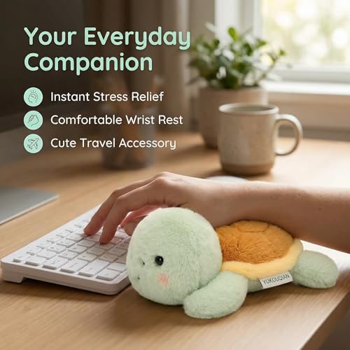 YUKOUQIAN Tortoise Stuffed Animal Cute Plush Doll Toy 5.5 inch for Girls Boys Christmas (pa Tortoise) - style: pa tortoise