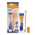 Arm & Hammer Tartar Control Dog Dental Kit, Beef Flavor, 3-Piece | Enzymatic toothpaste with toothbrush and fingerbrush, baking soda formula safe for puppies - size: 2.5 Ounce (Pack of 1)