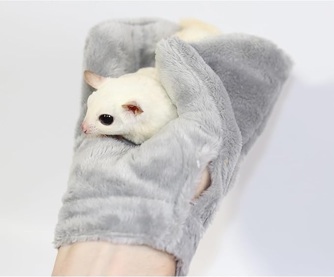 Exotic Nutrition Calming Glove (2 Pack) - Comfy Bonding Mitt for Sugar Gliders, Hedgehogs, Rats, Hamsters, & Other Small Pets - size: 2 Pack