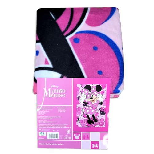 MinnieMouse Cozy Fleece Throw Blanket 40 x 60 (Smile)