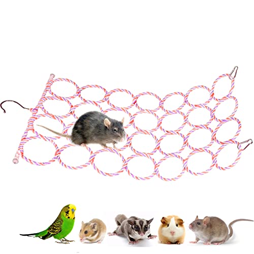 Rat Climbing Net Toy for Cage, Rat Hammock, Rat Hanging Bed, Sugar Glider Cage Accessories
