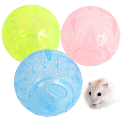 Silent Exercise Ball Plastic Spinner Hamster Running for Sugar Gliders Small Mice Gerbils Multiple Colors Hamster Exercise Ball