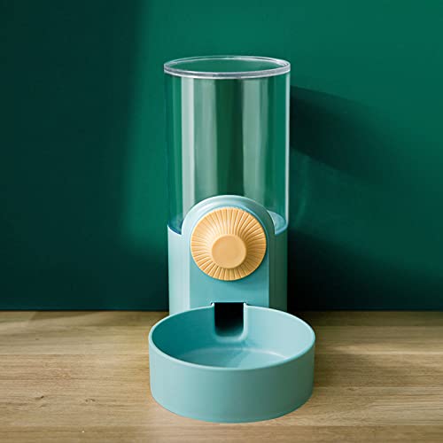 Pet Hanging Automatic Feeders Drinking Bowls 40oz, Auto Gravity Pet Feeding Water Set, Cage Pet Feeding Bowls Dispenser for Cats Dogs Puppy, Rabbit Hamsters Chinchilla Hedgehog (Green-Water) - color: Green-Water
