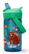 CamelBak Thrive Flip Straw Kids Water Bottle with Bite Valve, Tritan Renew Design for School and Travel, 14oz, Friendly Forest - color: Friendly Forest