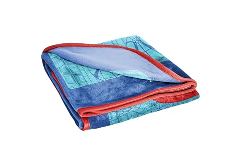 Jay Franco Kids Plush Throw Blanket – Soft & Cozy Fleece Throw for Bedroom & Couch Décor, Official Licensed Product, Blue - Spidey & Friends, 40x50 - Travel Blanket - color: Blue - Spidey & Friends, size: 40x50 - Travel Blanket