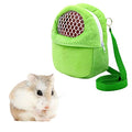 Portable Pet Carrier Bag, African Hedgehog Hamster Breathable Pet Carrier Handbags, Puppy Cat Travel Backpack (M, Green) - color: Green, size: 9.1"L x 5.5"W x 2.4"H