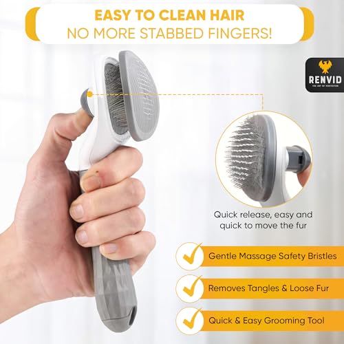1 PC Pet Hair Removal Gloves & Brush for Cats & Dogs – Electrostatic Lint Remover Mitts – Reusable Fur Cleaning Glove for Couch, Clothes, Car & Furniture – Easy Grooming Magic Brush