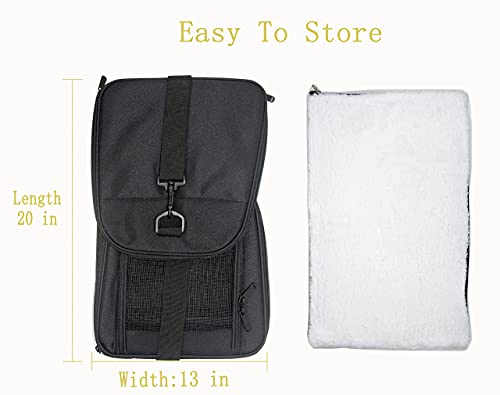 Soft Sided Carrier for Small Medium Cats Dogs,Removable Pad Collapsible Travel Pet Carrier Large Grey - color: Grey, size: 20.0"L x 13.0"W x 13.0"H