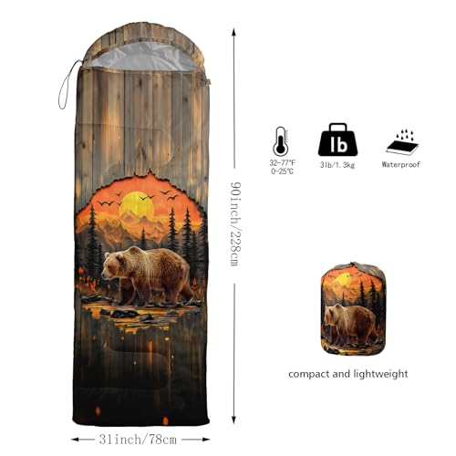 AILONEN Mermaid Scales Print Camping Sleeping Bag,Lightweight & Waterproof,3 Season Warm & Cool Weather,Portable Bags for Girls Women Travelling,Outdoors - color: S163