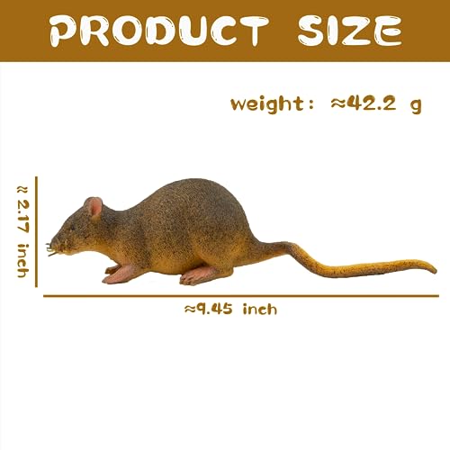 Reptile Toy with Mouse, Soft Rubber Squishy Toy, TPR Super Stretch Animal Toys for Kids, Perfect for Gifts, Party Favors, and School Projects (Mouse) - style: Mouse