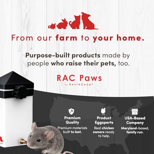 RAC Paws by RentACoop 32oz Small Animal Drinker with No-Drip Brass Nozzle - size: 32 OZ