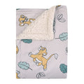 Disney Lion King Ivory, Teal, Sage and Gold Simba Future King Super Soft Sherpa Baby Blanket - color: Lion King - Future King