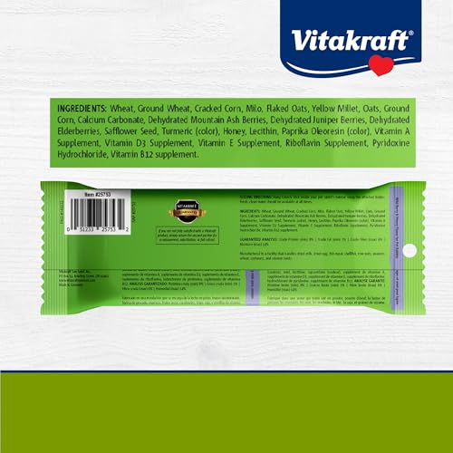 Vitakraft Crunch Sticks Rabbit Treat Wild Berry and Honey Flavor with Natural Grains and Honey Enriched with Essential Nutrients Baked on Wooden Stick to Encourage Chewing and Long Lasting Enjoyment