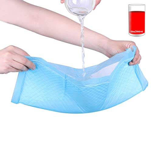(100 Pads) CalPalmy Ultra Absorbency Pet Toilet Training Pads 18" x 13" Moisture Locking Technology Turns Liquid into Gel - Perfect for Rabbits and Guinea Pigs - size: 18"*13"
