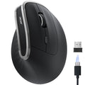 Acer Ergonomic Mouse Wireless, Vertical Computer Mouse for Laptop, PC | Office Ergo Mice Rechargeable for Medium to Large Sized Hands, 58° Tilt, 2.4G USBA Receiver, 800/1200/1600 DPI, 6 Buttons - size: Large