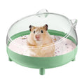 Pawfly Hamster Sand Bath Container, Hamster Sand Bath Box, Hamster Bathtub, Hamster Bathroom, Hamster Toilet, Plastic Dust Bath for Dwarf Hamsters, Syrian Hamsters, Mice, Gerbils & Small Animals - color: Light green