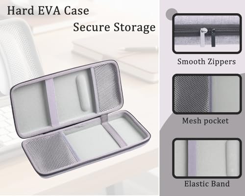 Hard Case Compatible with 67 68 Keys Apple Magic Keyboard MLA22LL/A + Magic Trackpad + Apple Magic Mouse,Gray - color: Gray