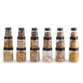 Cello Checkers Plastic PET Canister Set, 18 Pieces, Clear