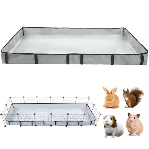 DZWLKJ Guinea Pig Cage Liner Tarp Bottom Waterproof and Washable Base Also for Rabbits, Bunny, Chinchesillas, Hedgehog, Ferrets and Other Small Animals(24x72 inches) - size: 24.0"L x 72.0"W x 4.0"H