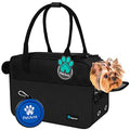 PetAmi Dog Purse Carrier for Small Dogs Cats, TSA Airline Approved Soft-Sided Pet Carrier with Pockets, Ventilated Travel Tote Bag with Bed & Shoulder Strap, Puppy Kitten, Max 12 lbs, Black - color: Black