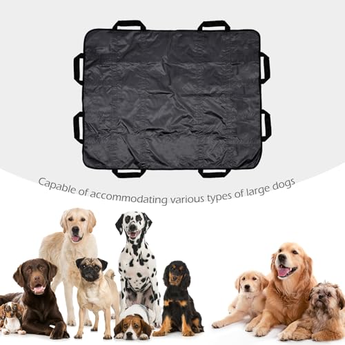Dog Stretcher for Large Dogs Emergency Animal Carrier 300 Pounds 8 Handles | Dog Stretcher, Portable Stretcher,Emergency Animal Carrier Capable Gray - color: Gray