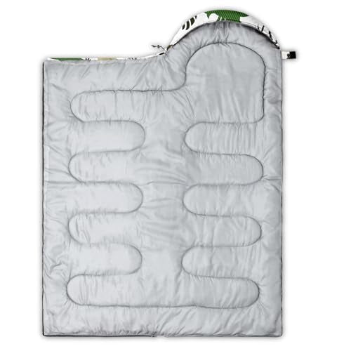 QOOMO Camping Sleeping Bags,3 Season Warm & Cool Weather,Lightweight,Waterproof Sleeping Bags for Adults & Kids,Traveling,and Outdoors,Camping Gear Equipment - color: Dinosaur 25