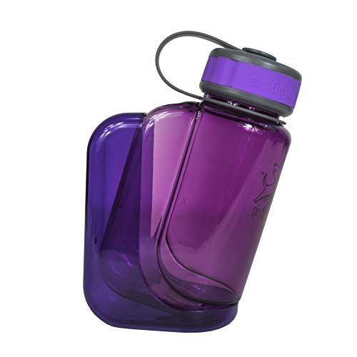 OllyDog OllyBottle | Tritan Dog Water Bottle with Detachable Bowl | BPA Free Leakproof Pet Dispenser | Hiking Travel (600ml, Plum) - color: Plum, size: 600ML