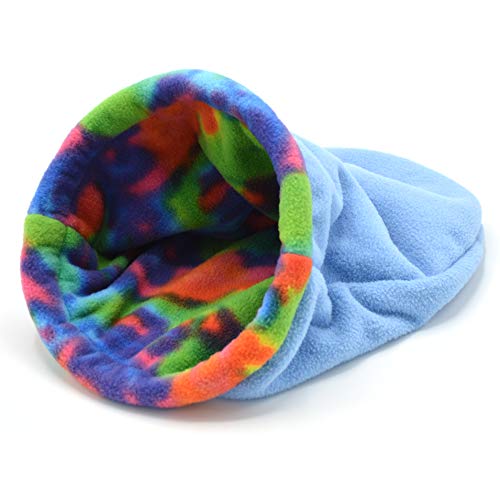 Oxbow Enriched Life Cozy Cave, Large, Guinea Pig Hideout, Bunny Hideaway, Rabbit Bed, Polar Fleece Small Animal Hideout for Guinea Pig Cage, Bunny Enrichment, Rat & Chinchilla Habitat Accessory | Small Animal Hideout, Fleece, Snuggle Sack, Guinea Pig Hous