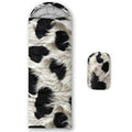 QOOMO Camping Sleeping Bags,3 Season Warm & Cool Weather,Lightweight,Waterproof Sleeping Bags for Adults & Kids,Traveling,and Outdoors,Camping Gear Equipment - color: cow print