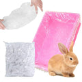 Ouliget Disposable Rabbit Cage Liner Bag with Elastic,Portable Large Size Pet Litter Box Tidy Bags,Small Animal Universal Toilet Film for Bird Hamster Cat Hedgehog,50 Pieces