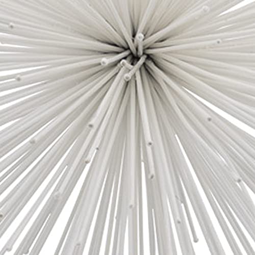 Modern Day Accents 5450 Erizo Spiked Large White Sphere, 10" D - color: White, size: Large