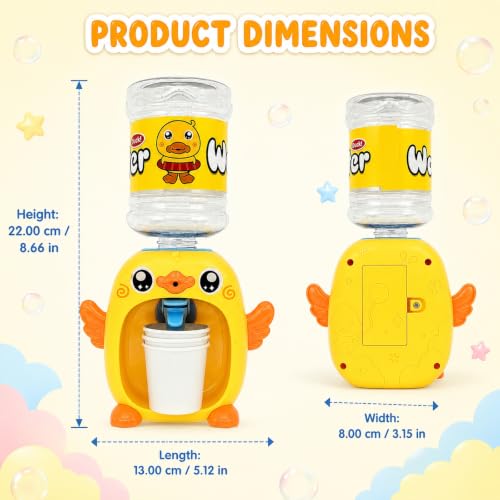 Mini Water Dispenser Toy for Kids - Cartoon Duck Animal Shaped | Mini Water Dispenser for Kids Cute Machine Drinking Fountains Toys