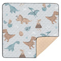 Baby Play Mat Dinosaurs Cartoon Eggs Volcanoes 50 x 50 Playpen Mat Baby Play Mats for Floor Play Gym Crawling Mat Non-Slip Cushioned Baby Playmat for Infants, Babies, Toddlers - color: multi 18