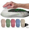 Ergonomic Raised Mouse Pad Wrist Support with Bilateral Slope Memory Foam Mousepad for Wrist Rest and Carpal Tunnel Pain Relief 11.8x7.9〃 Green Leaf - color: Green Leaf