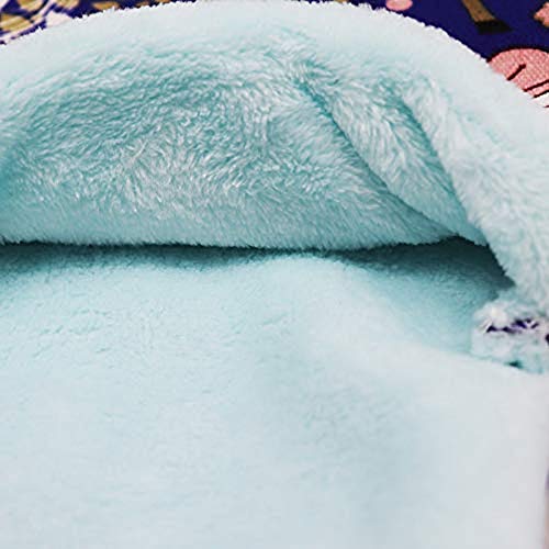 Litewoo Sugar Gliders Sleeping Pouch Bag Small Pet Cotton Hanging Warm Comfortable Nest Bed for Small Animals Squirrels Marmosets Rats Hamster Chinchilla (Medium,Pink Cat) - color: Pink Cat, size: Medium