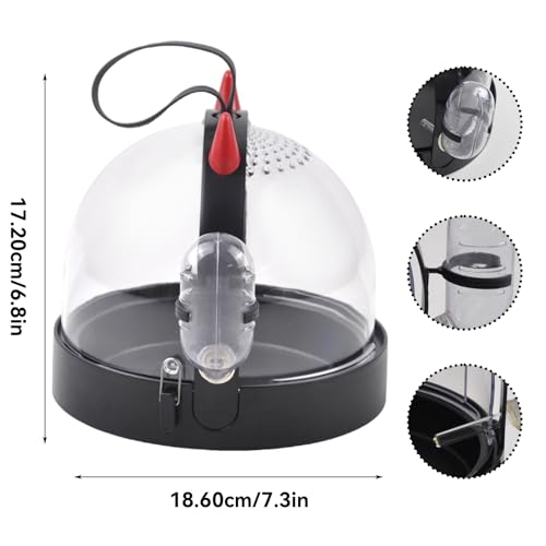 Portable Hamster Cage Travel Bag, High Permeability Hamster Travel Carrier with Water Bottle Small Pet Hamster Travel Carrier Cage for Hamster Gerbils Mice Guinea Pigs Sugar Glider(Black) - color: 【Black】