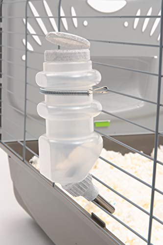 Lixit® Top Fill No Drip Water Bottles for Rabbits, Ferrets, Hamsters, Guinea Pigs, Rats, Chinchillas and Other Small Animals - Made in USA (Granite (Pack of 1), 16 Ounce) - color: Granite (Pack of 1), size: 16 Ounce
