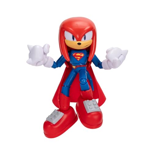 DC X Sonic Collectable Action Figures Shadow as Batman, Tails as Cyborg, Knuckles as Superman Featuring Highly Articulation Figures with Dynamic Posing - style: 5" Sonic X DC 3-Pack