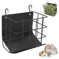 Rabbit Hay Feeder with Heavy-Duty Metal Frame Rabbit Hay Holder, Bunny Hay Feeder Guinea Pig Hay Holder,for Rabbits Guinea Pigs Bunny Chinchillas and Small Animals (Black) - color: Black, size: 1 piece
