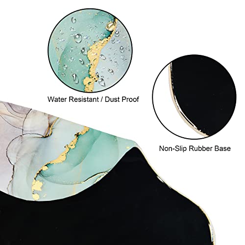 Ergonomic Mouse Pad with Wrist Support Gel Mouse Pad Wrist Rest, Non-Slip PU Base Comfortable Mousepad for Office Home Working Studying Pain Relief & Easy Typing, Abstract Art Marble