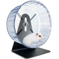 Super Silent Hamster Exercise Wheel - Adjustable Stand, Quiet Rat Wheel ( 6 inch, Transparent) - color: Transparent, size: Φ 6 inch