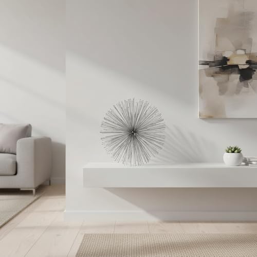 Modern Day Accents Erizo Spiked Large Silver Sphere, L - color: Silver, size: Large