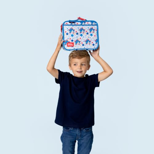 Simple Modern Sonic the Hedgehog Kids Lunch Box & Lunch Bag for School | Hadley Cute Lunch Box for Girls, Boys, Toddlers | Fits Bento Box, Lunch Containers | Small Lunch Bag | Sonic the Hedgehog - color: Sonic: Stars